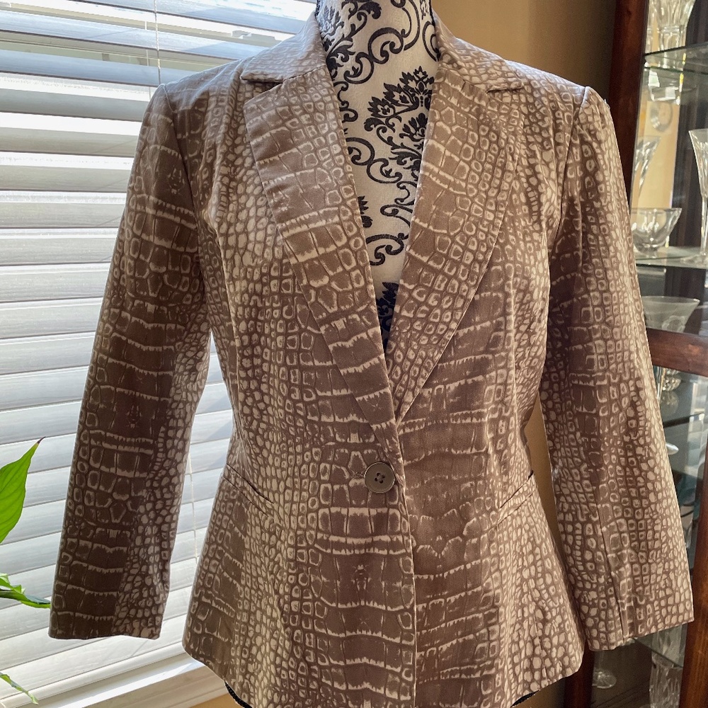Valerie Bertinelli Fitted Jacket 3/4 Sleeves NEW
